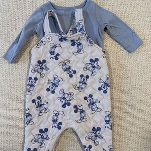 Disney Baby Blue and White Outfit